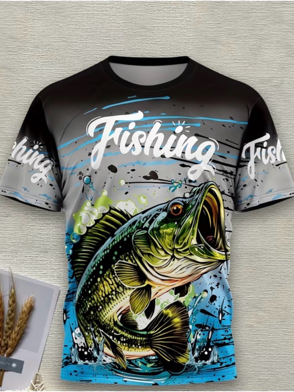Mens Fishing Graphic Tee - 2x